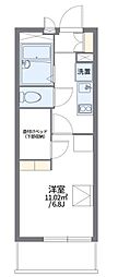 レオパレス甲子園高潮町1 1Kの間取図画像
