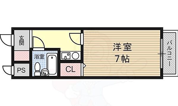 サンシャイン東園田 ｜兵庫県尼崎市東園田町６丁目(賃貸マンション1K・3階・22.55㎡)の写真 その2