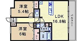 ザクシフ  ｜ 兵庫県尼崎市御園１丁目（賃貸マンション2LDK・2階・60.44㎡） その2