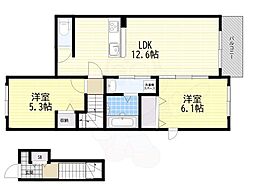 メゾン・デ・クール 2階/-