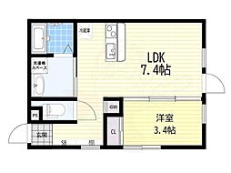 間取図画像 1LDK