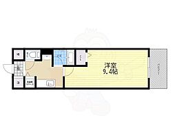 コンフォールメゾン 1Kの間取図画像