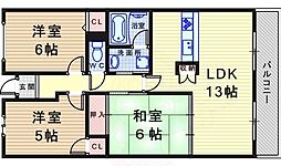 ヴィラレーヴ 3LDKの間取図画像