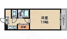 アパルト14 1Kの間取図画像
