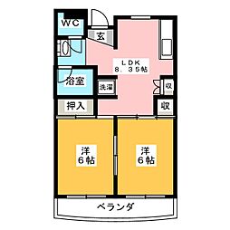 間取図画像 2DK