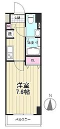MAXIV西川口AZDUE 1Kの間取図画像