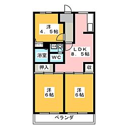 グランシャリオヨシハラ 3LDKの間取図画像
