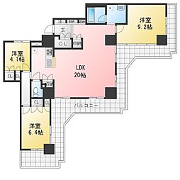 東急ドエルスカイマークタワー川口 3LDKの間取図画像
