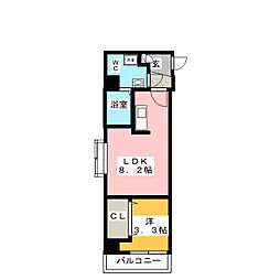 アルファコート西川口22 1LDKの間取図画像