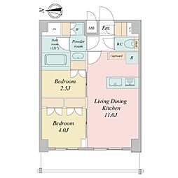 LIME RESIDENCE KAWAGUCHI EAST 1LDKの間取図画像