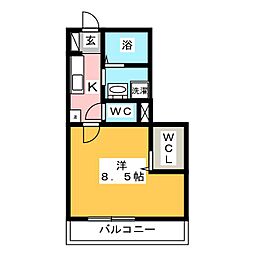 間取図画像 1K