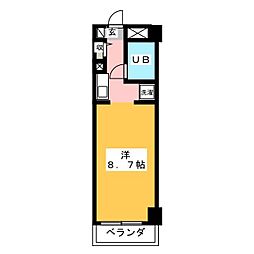 CASSIA南浦和 ワンルームの間取図画像