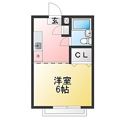 クレセント成増 ワンルームの間取図画像