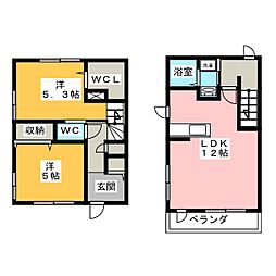 MaisondeSakuras 2LDKの間取図画像