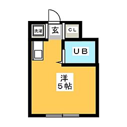 Nファースト清瀬 ワンルームの間取図画像