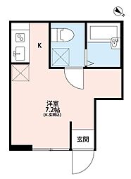 オリーブ金町 1階ワンルームの間取り