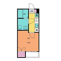 エクセラン柴又 1Kの間取図画像