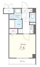 Tグレース 1Kの間取図画像