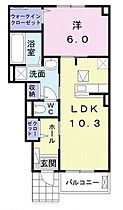 フェリステージ　II  ｜ 埼玉県川越市かし野台２丁目（賃貸アパート1LDK・1階・44.21㎡） その2