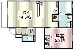 間取図画像 1LDK