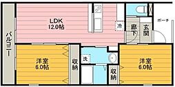 間取図画像 2LDK