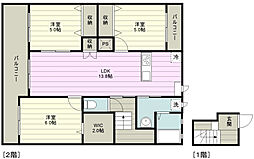 ダンケ 3LDKの間取図画像