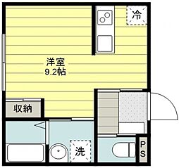 アイビー川越 ワンルームの間取図画像