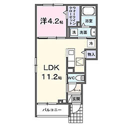 プラウドシティ南大塚F 1LDKの間取図画像