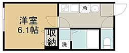 Ambition月吉 1Kの間取図画像