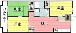 サンライフ南大塚B 3DKの間取図画像
