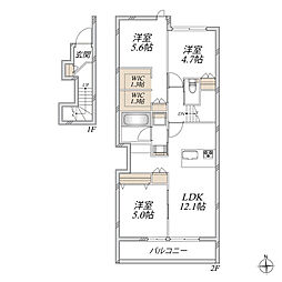 Maison G&A 3LDKの間取図画像