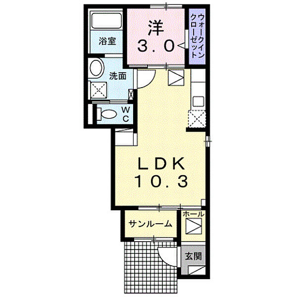 グラン ｜埼玉県川越市藤原町(賃貸アパート1LDK・1階・36.25㎡)の写真 その2