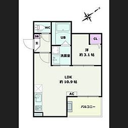 間取図画像 1LDK