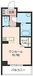 コンフォーザ鶴瀬西 ワンルームの間取図画像