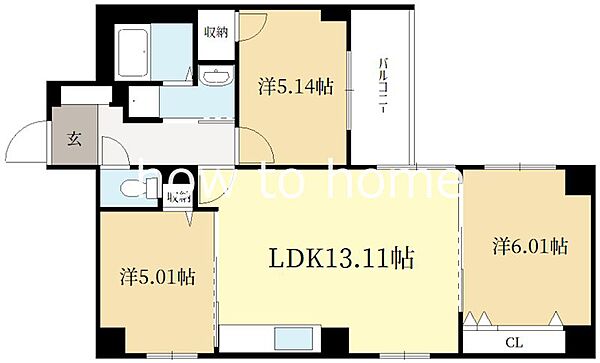 二条城東レジデンス ｜京都府京都市中京区堀川通夷川下る九町目(賃貸マンション3LDK・1階・63.60㎡)の写真 その2