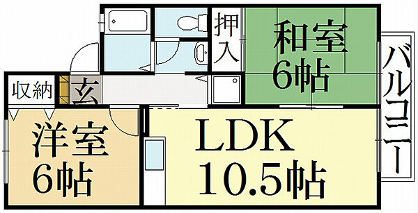 リヴェール宝ヶ池 ｜京都府京都市左京区岩倉東五田町(賃貸アパート2LDK・2階・50.00㎡)の写真 その2