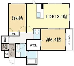 シャーメゾン岩倉南  ｜ 京都府京都市左京区岩倉西宮田町（賃貸アパート2LDK・2階・62.24㎡） その2