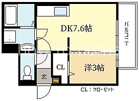 シュペリール  ｜ 京都府京都市左京区田中西春菜町（賃貸アパート1LDK・2階・27.82㎡） その2