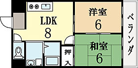 京都府城陽市富野南清水（賃貸マンション2DK・4階・45.60㎡） その2