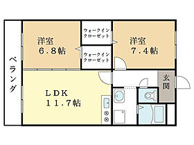 ケイズメゾン・アヴァンセ  ｜ 京都府京田辺市興戸和井田（賃貸マンション2LDK・1階・61.70㎡） その2