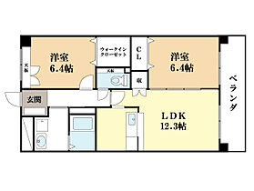 センターリバー  ｜ 京都府京田辺市三山木中央５丁目（賃貸マンション2LDK・3階・60.10㎡） その2