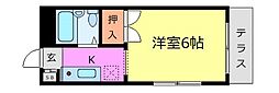 Y・Mニュータウン 1Kの間取図画像