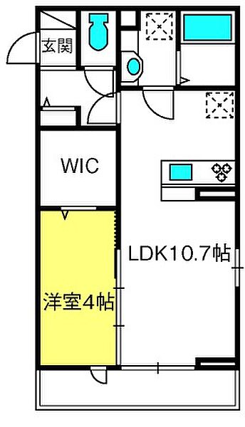 Ｅｃｌａｔ西大宮 ｜埼玉県さいたま市西区大字指扇(賃貸アパート1LDK・1階・37.68㎡)の写真 その2