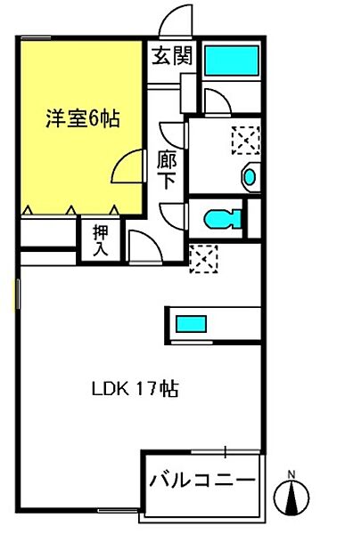 ポトフ ｜埼玉県さいたま市中央区下落合7丁目(賃貸マンション1LDK・1階・52.24㎡)の写真 その2