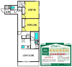 ＭＡＩＳＯＮ　ＤＥ　ＢＯＮＨＥＵＲ 1階2LDKの間取り