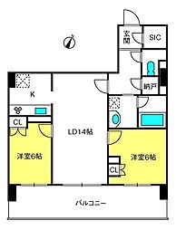 間取図画像 2LDK