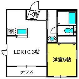 間取図画像 1LDK