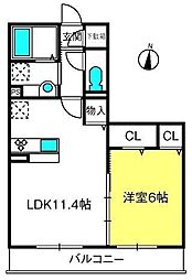 間取図画像 1LDK