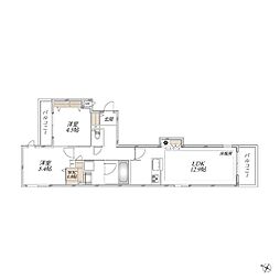 Chaleur Urawa 2LDKの間取図画像