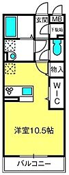 ルシエール氷川 ワンルームの間取図画像